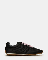 ABBI Black Satin Low-Top Lace-Up Women's Sneaker | Steve Madden near me