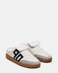 NOSTALGIC White Multi Women's Low-Top Slip-On Mule Sneaker | Steve Madden Sale