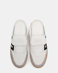 NOSTALGIC White Multi Women's Low-Top Slip-On Mule Sneaker | Steve Madden Sale