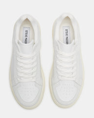 DOMINO White Leather Tonal Platform Sneaker | Women's Sneakers | Steve Madden near me