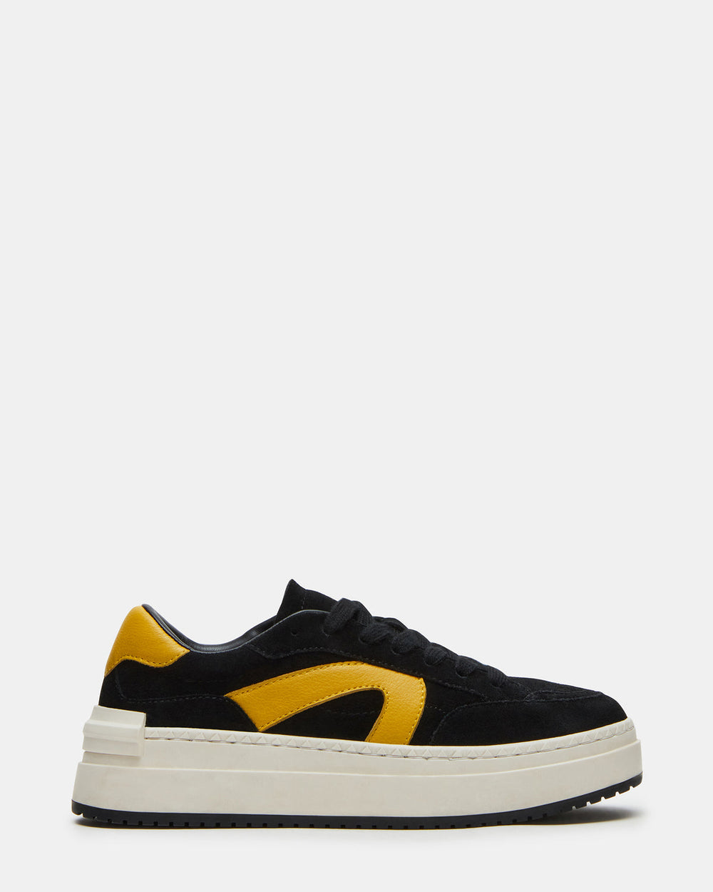 KICKFLIP Black Suede Platform Low-Top Sneaker | Women's Sneakers | Steve Madden discount