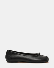 CALICO Black Leather Split Toe Tabi Women's Ballet Flat | Steve Madden Sale