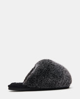 POOF GREY Slip-On Faux Fur Mule Women's Flat | Steve Madden online