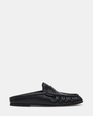 RAFE Black Leather Slip-On Mule Women's Flat | Steve Madden for Sale