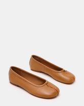 CALICO Tan Leather Split Toe Tabi Women's Ballet Flat | Steve Madden near me