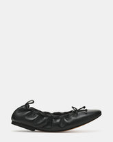 LANTI Black Leather Bow Round-Toe Women's Flat | Steve Madden near me