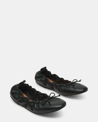 LANTI Black Leather Bow Round-Toe Women's Flat | Steve Madden near me