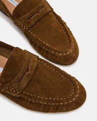 ROGER Taupe Suede Slip-On Women's Loafer | Steve Madden US
