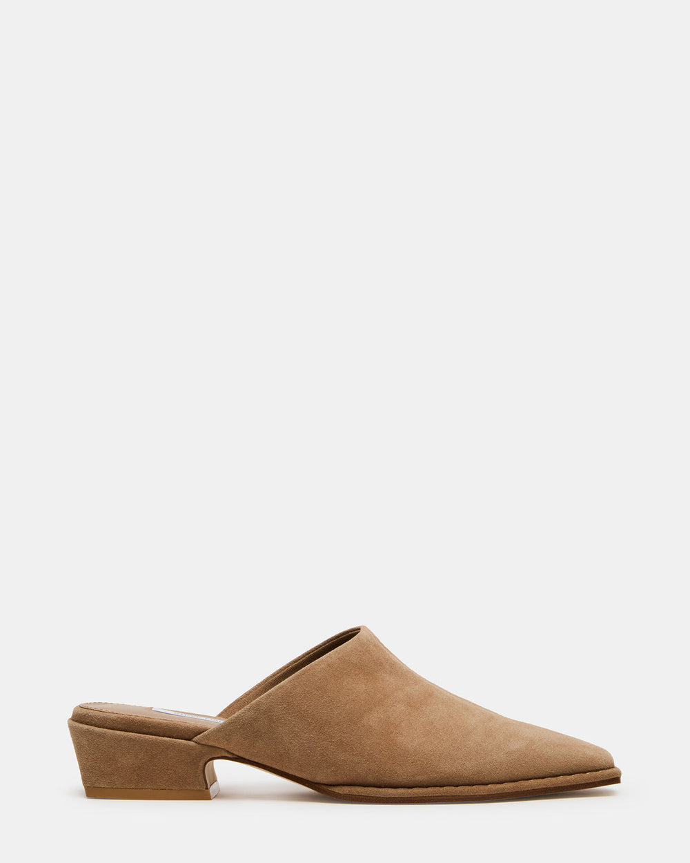 DESSA Taupe Suede Square-Toe Mule Women's Flat | Steve Madden for Sale