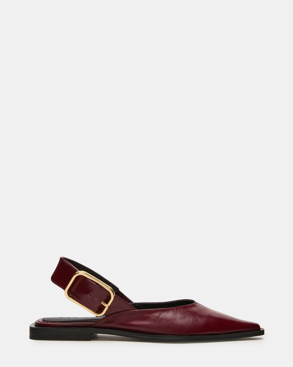 SHAY Burgundy Leather Pointed-Toe Slingback Ballet Women's Flat | Steve Madden near me