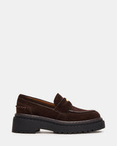 RAFTUS Brown Suede Platform Lug Women's Loafer | Steve Madden outlet