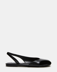 ZEST Black Slingback Cut-Out Round-Toe Women's Flat | Steve Madden on Sale