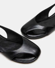 ZEST Black Slingback Cut-Out Round-Toe Women's Flat | Steve Madden on Sale
