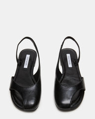 ZEST Black Slingback Cut-Out Round-Toe Women's Flat | Steve Madden on Sale