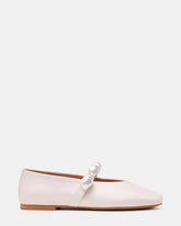 POPPIN Pearl White Mary Jane Ballet Women's Flat | Steve Madden outlet