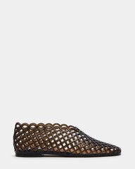 GROVE Black Square-Toe Jelly Women's Flat | Steve Madden discount