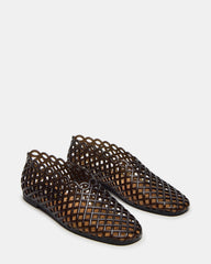 GROVE Black Square-Toe Jelly Women's Flat | Steve Madden discount