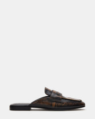 CALEB Brown Distressed Women's Slip-On Mule Flat | Steve Madden online