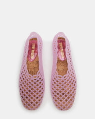 GROVE Pink Square-Toe Jelly Women's Flat | Steve Madden outlet
