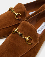 GRAFTON Chestnut Suede Women's Loafer | Steve Madden online