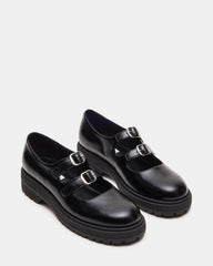 ALBA Black Leather Platform Lug Mary Jane Women's Loafer | Steve Madden for Sale