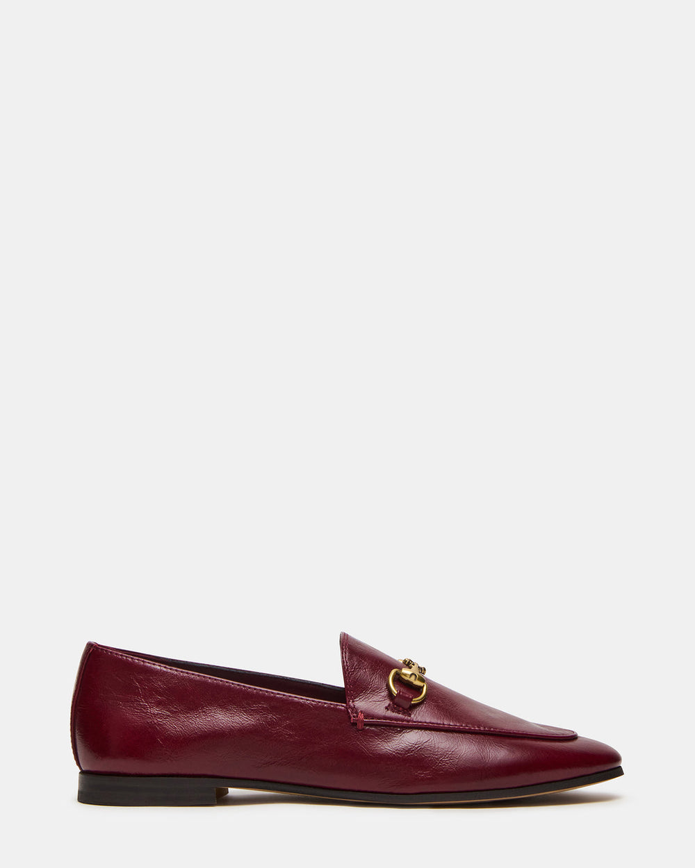 GRAFTON Wine Leather Women's Loafer | Steve Madden near me