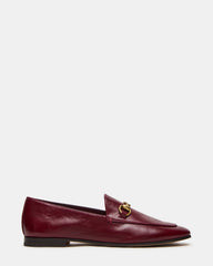 GRAFTON Wine Leather Women's Loafer | Steve Madden near me