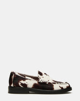 MADISON Brown Cow Print Women's Penny Loafer | Steve Madden online