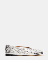 LENI Silver Rhinestones Square-Toe Ballet Women's Flat | Steve Madden for Sale