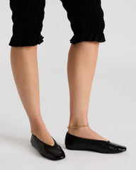 LENI Black/Black Square-Toe Ballet Women's Flat | Steve Madden near me