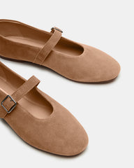DREAMING Taupe Suede Women's Mary Jane Flats | Steve Madden online