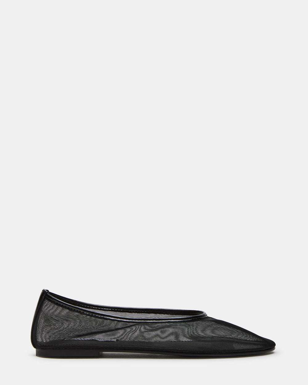MEADOW Black Mesh Women's Ballet Flats | Steve Madden on Sale