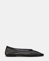 MEADOW Black Mesh Women's Ballet Flats | Steve Madden on Sale