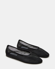 MEADOW Black Mesh Women's Ballet Flats | Steve Madden on Sale