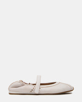 ANAYA White Distressed Mary Jane Ballet Women's Flat | Steve Madden outlet
