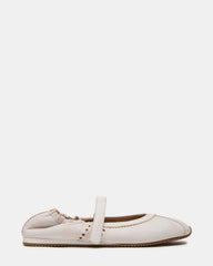 ANAYA White Distressed Mary Jane Ballet Women's Flat | Steve Madden outlet