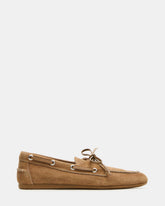 SAG Taupe Suede Women's Boat Shoe | Steve Madden on Sale