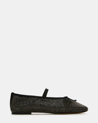 DELARA Rhinestones Black Multi Mary Jane Ballet Women's Flat | Steve Madden outlet
