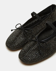 DELARA Rhinestones Black Multi Mary Jane Ballet Women's Flat | Steve Madden outlet