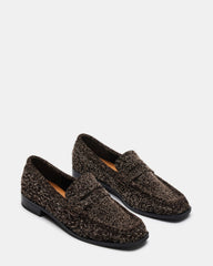 PARLOUR Brown Suede Square Toe Loafer | Women's Loafers | Steve Madden outlet