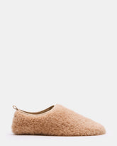 MINO Faux Fur Tan Women's Flat | Steve Madden Sale