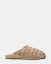 GILLIGAN Raffia Espadrille Mule Flat | Women's Flats | Steve Madden on Sale