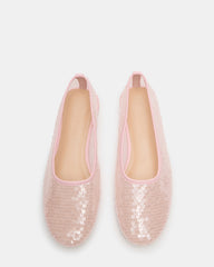 GARCELLE Pink Sequin Women's Ballet Flats | Steve Madden online