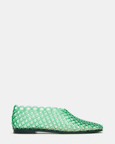GROVE Green Square-Toe Jelly Women's Flat | Steve Madden online