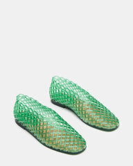 GROVE Green Square-Toe Jelly Women's Flat | Steve Madden online