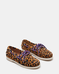 SAIL Leopard Women's Flat Loafer | Steve Madden Sale