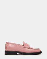 MADISON Light Pink Leather Women's Penny Loafer | Steve Madden Sale