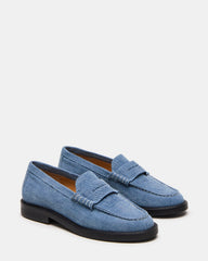 MADISON Denim Fabric Women's Penny Loafer | Steve Madden online