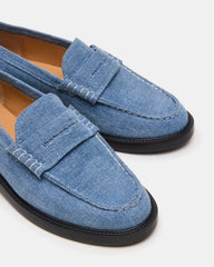 MADISON Denim Fabric Women's Penny Loafer | Steve Madden online