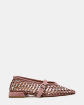 NICO Blush Suede Women's Pointed-Toe Mary Jane Flat | Steve Madden Sale
